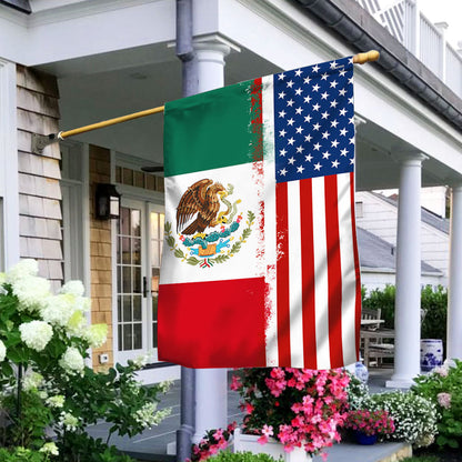 Mexican American Flag USA Mexico Flag TQN4769F