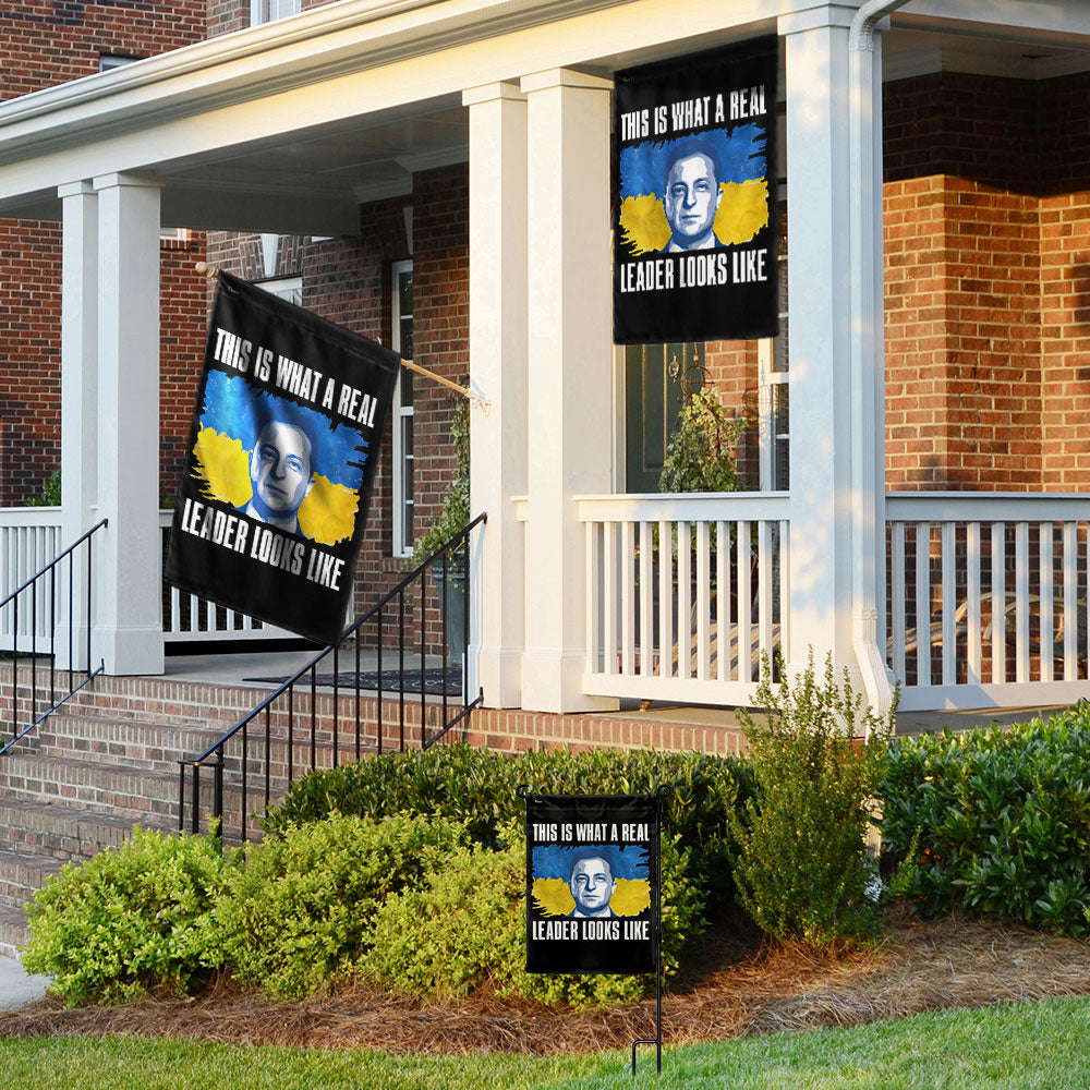 Support Ukraine Flag This Is What A Real Leader Looks Like Flag MLN5333TDH