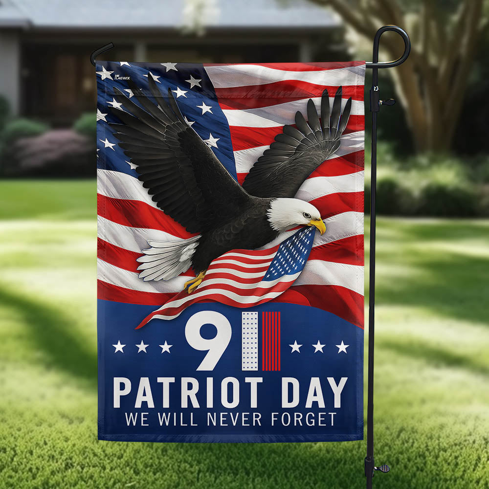 Patriot Day 911 We Will Never Forget Memorial Day Eagle Flag MLN6314TTH