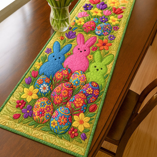 Easter Bloom Quilted Table Runner NCU0NT5396