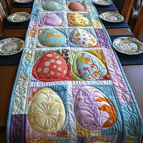 Easter Delight Quilted Table Runner NCU0DV4292