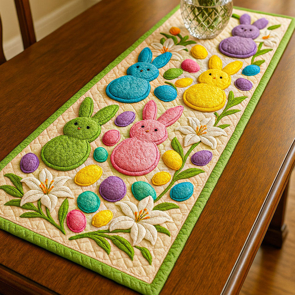 Easter Joy Quilted Table Runner NCU0NT5398