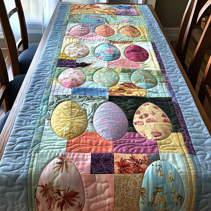 Easter Patchwork Quilted Table Runner NCU0DV4295
