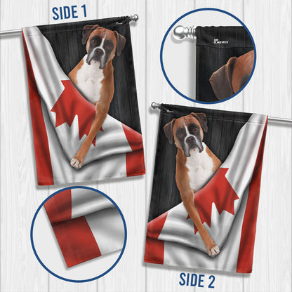 Canadian Dogs Boxer Dog Flag VTM1282TDH