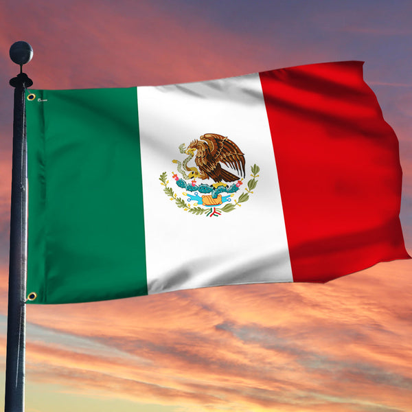 Mexico Flag Day Mexican Grommet Flag TPT2554GF