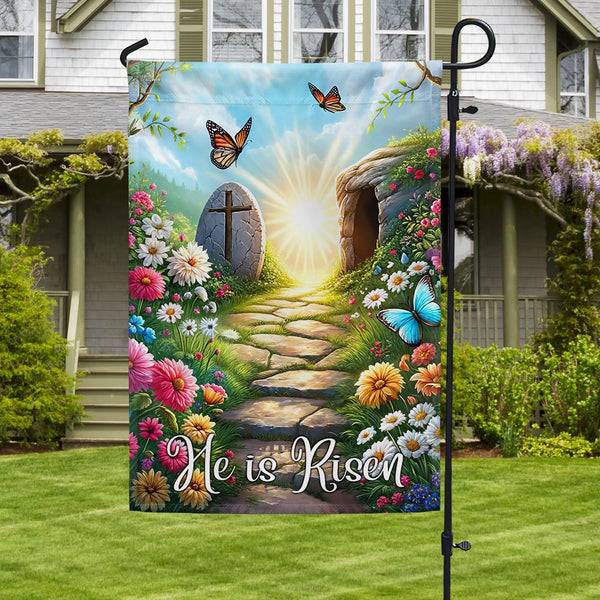FLAGWIX  Resurrection of Jesus Easter Day He Is Risen Christian Flag MLN2503F