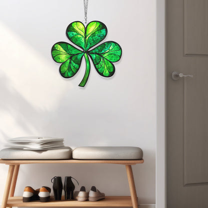 Irish Shamrock St. Patrick's Day Acrylic Suncatcher Hanging TPT2341NGT