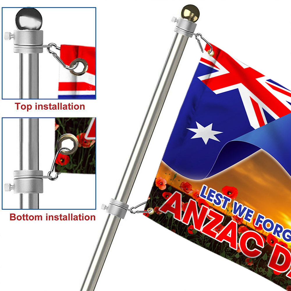 ANZAC Day Australia Grommet Flag Lest We Forget TQN1084GF