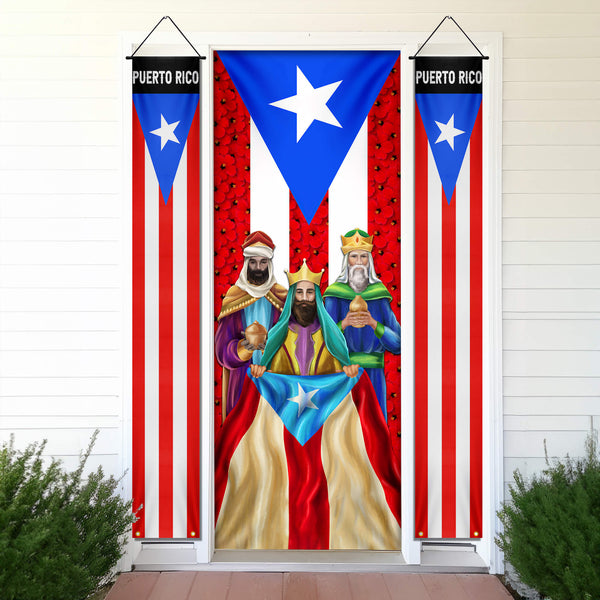 Three Kings Puerto Rico Three Wise Men Door Cover &amp; Banners MLN1953CB