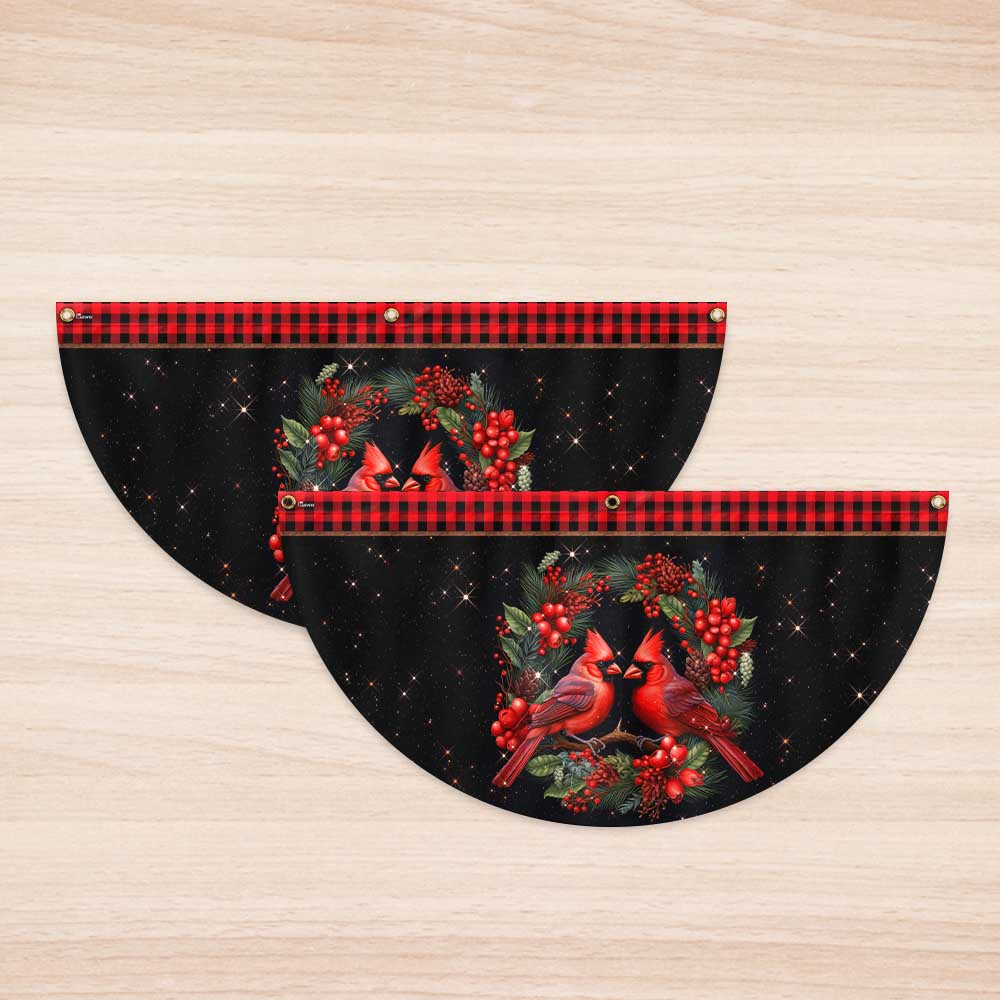 Cardinal Merry Christmas Non-Pleated Fan Flag TQN3753FL