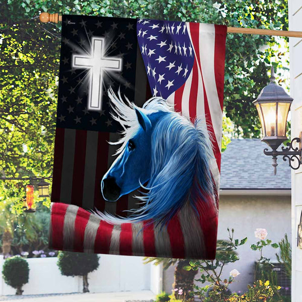 Flagwix American Flag - Patriotic Horse Cross 4th Of july American Flag TQN1257F