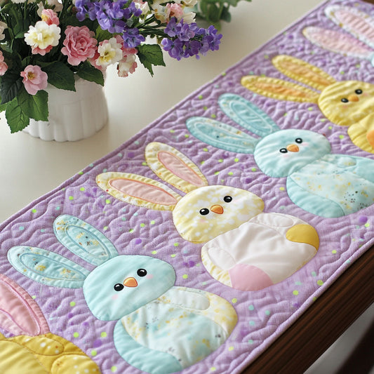 Fluffy Peeps Charm Quilted Table Runner NCU0NT5065
