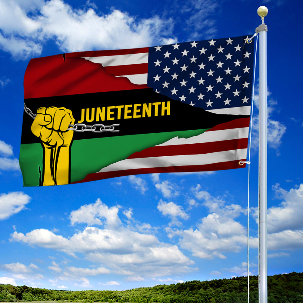 Black History Month Grommet Flag Juneteenth BNN98GF