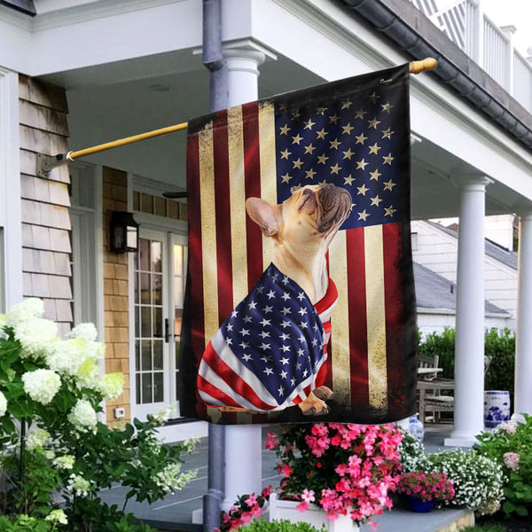 French Bulldog American Flag - Wrapped in Glory Flag
