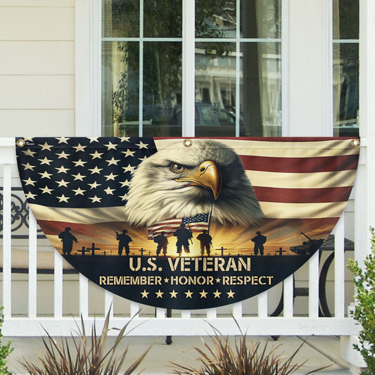 Memorial Day U.S. Veteran Non-Pleated Fan Flag TQN5162TDH