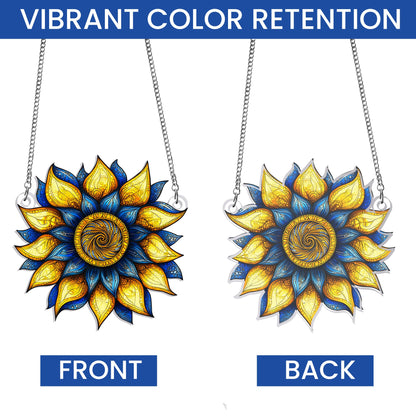 Sunflower Ukraine Peace For Ukraine Acrylic Suncatcher Window Hanging VTM1128NGT