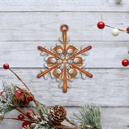 Baseball Custom- Shaped Ornament Snow Flake NNT137O
