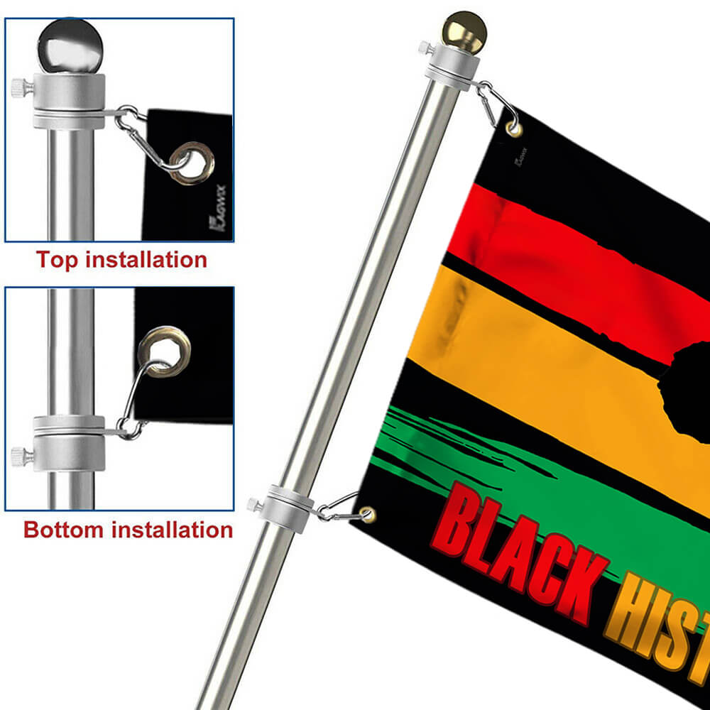 Black History Month Grommet Flag TTV517GF
