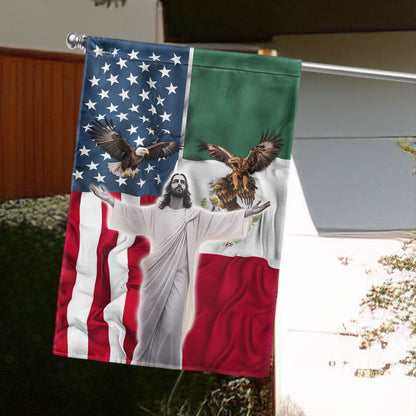 Mexico Ameica Together Mexico America Patriot Flag PHB19LPN