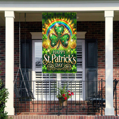 Shamrock Happy St. Patrick's Day Flag MLN5012F