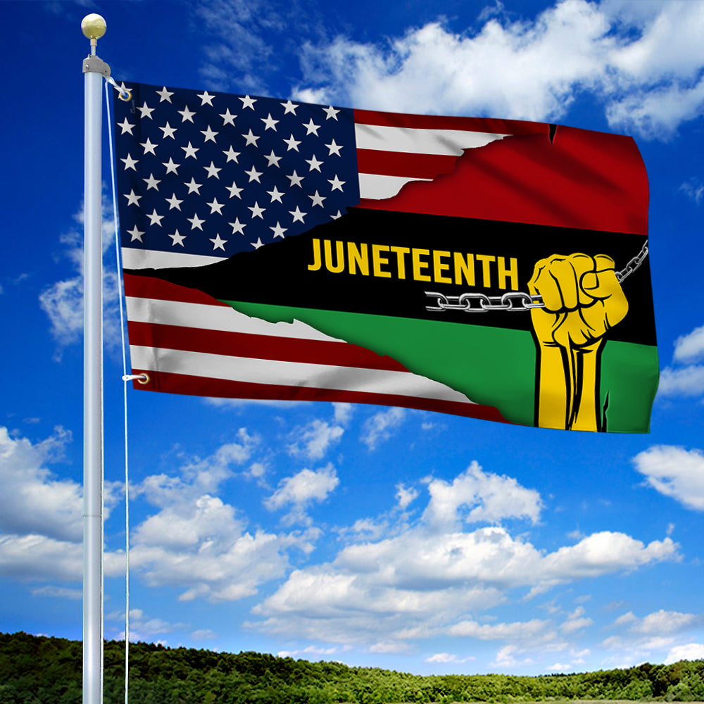 Black History Month Grommet Flag Juneteenth BNN98GF
