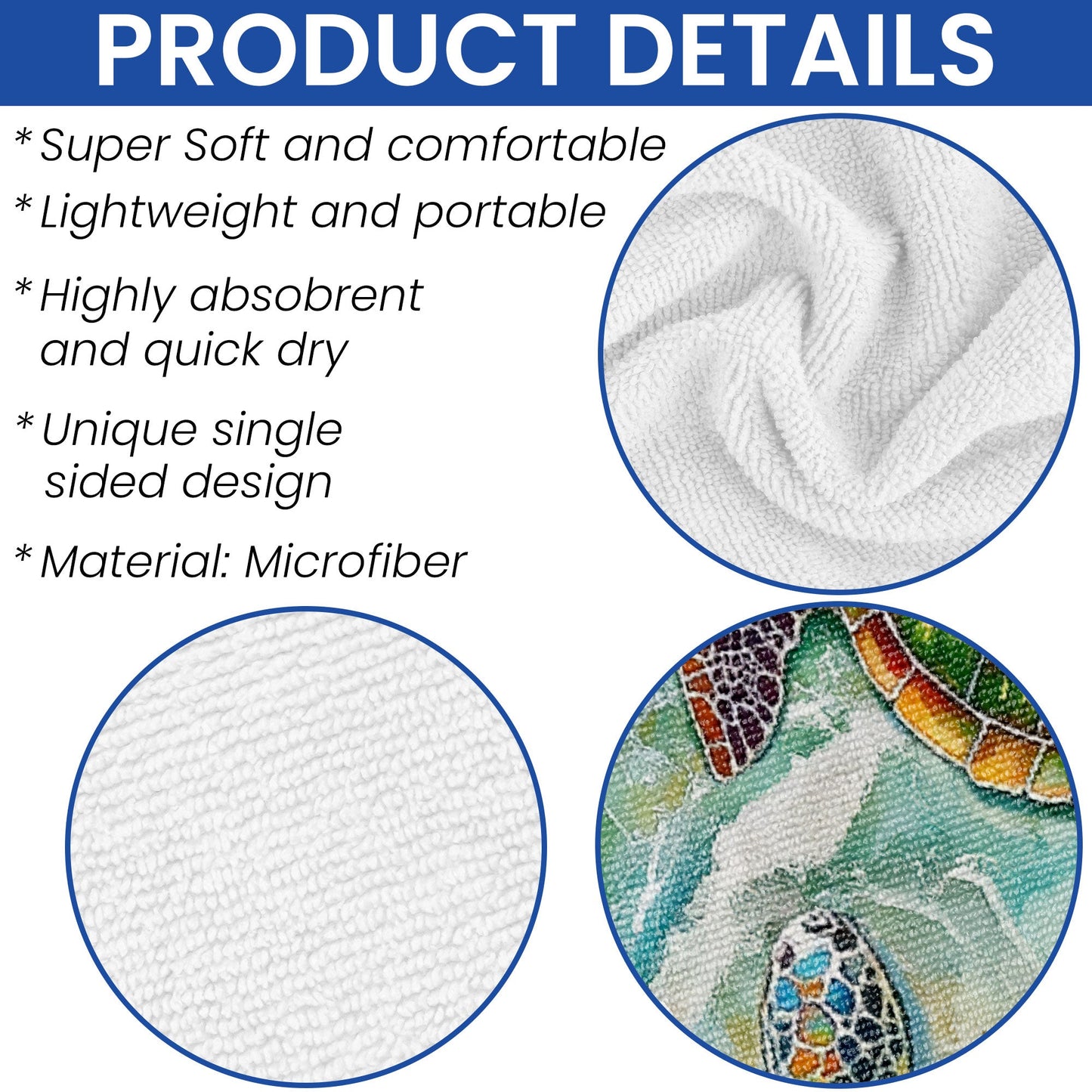 Beach Towel with Sea Turtle LHB130HVN