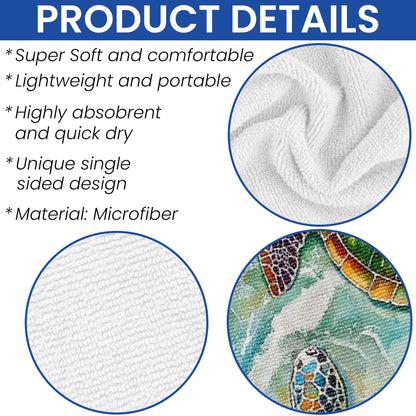 Beach Towel with Sea Turtle LHB130HVN