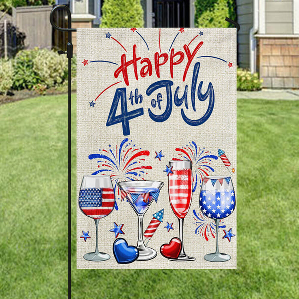 Flagwix American Flag - 4th Of july Red White And Blue Wine Patriotic Flag TQN1171F