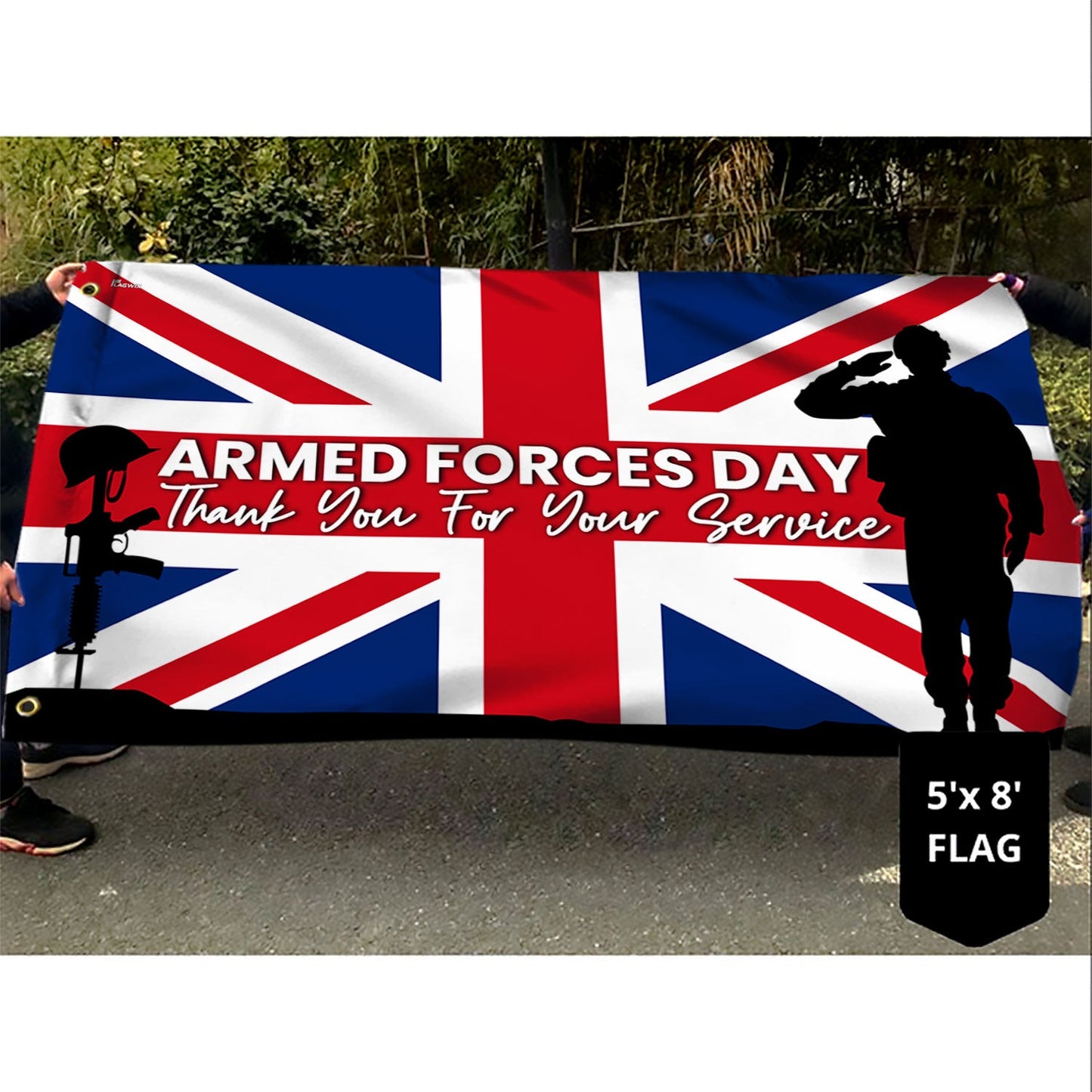 Armed Forces Day Union Jack Grommet Flag MLN5438PMN