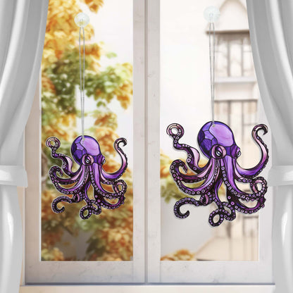 Octopus Suncatcher Acrylic Window Hanging MLN4335HVN