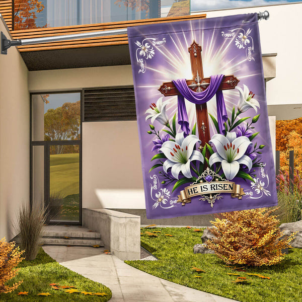Easter He Is Risen Christian Flag TQN4938TNB