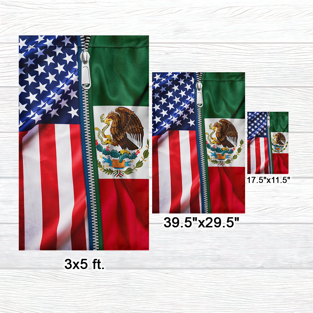 Mexican American Flag Mexico USA Friendship Flag TQN4770F