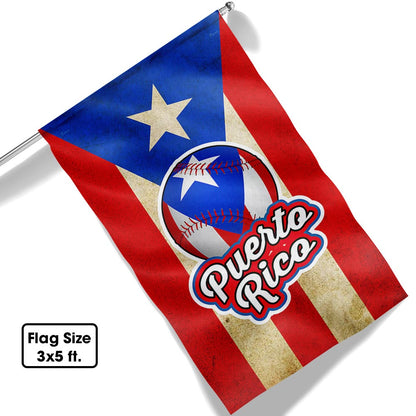 Baseball Puerto Rico Flag TQN1034F