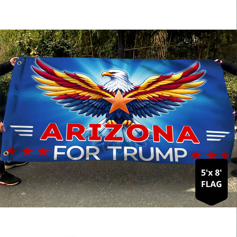 Arizona For Trump 2024 Grommet Flag TQN3204GFv2