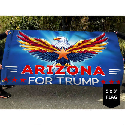 Arizona For Trump 2024 Grommet Flag TQN3204GFv2