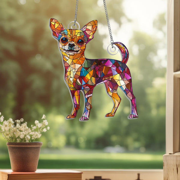 Chihuahua Dog Acrylic Suncatcher Hanging Sign MLN4900AS