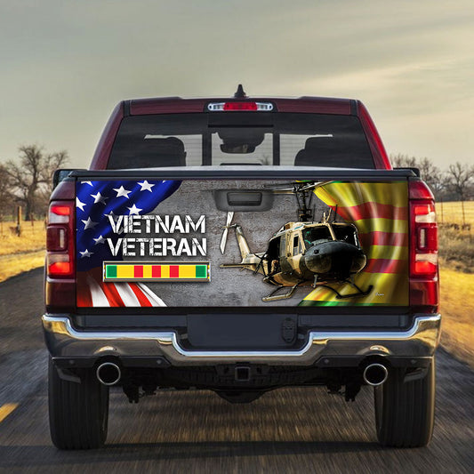 Huey Helicopter Vietnam War Memorial Truck Tailgate Decal Sticker Wrap DBD2687F