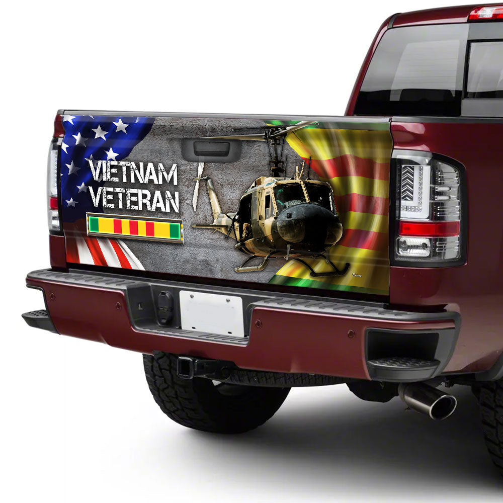 Huey Helicopter Vietnam War Memorial Truck Tailgate Decal Sticker Wrap DBD2687F
