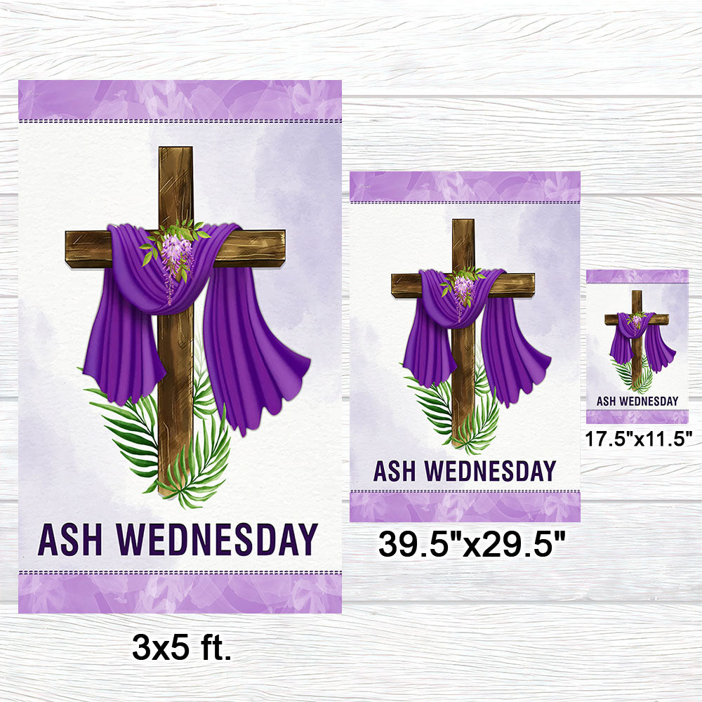 Ash Wednesday Cross Flag TQN861F