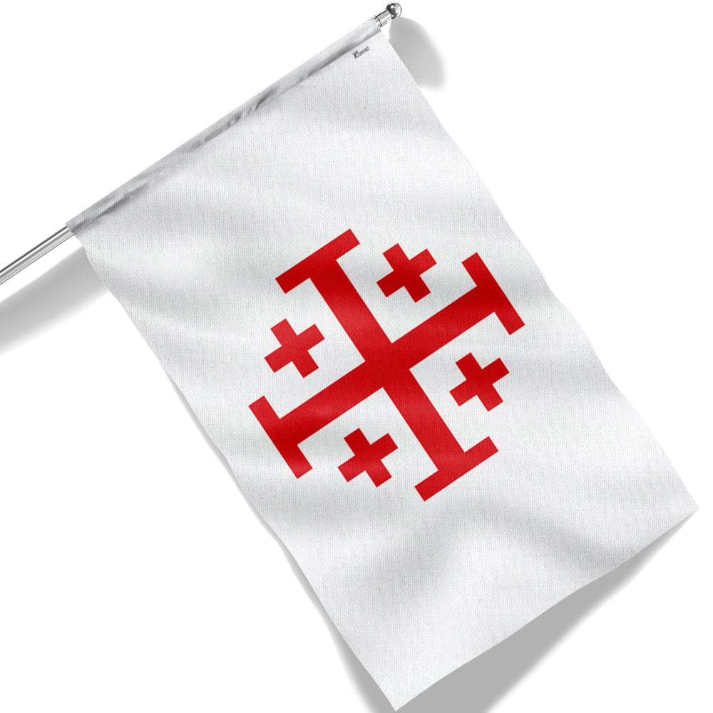 Jerusalem Catholic Cross Flag Crusader Flag TQN4672F