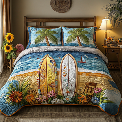 Ocean 3-Piece Quilted Bedding Set NCU0VT151