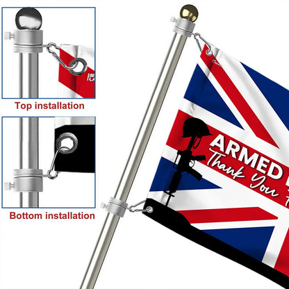 Armed Forces Day Union Jack Grommet Flag MLN5438PMN