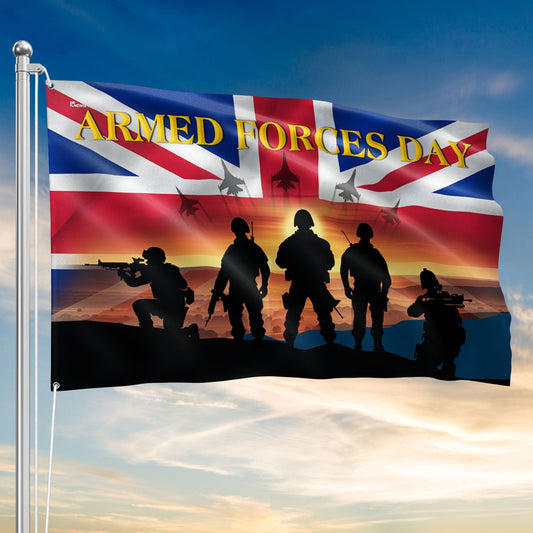 UK Armed Forces Day Veterans Grommet Flag NTT03PMN