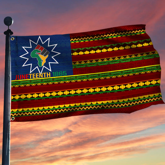 Black History Month Grommet Flag Juneteenth 1865 BNN140GF