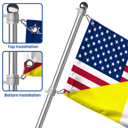 The USA Papal Flag Vatican City Flag Religious Flag United States Grommet Flag TPT2745NTH