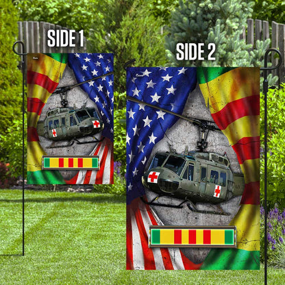 MedEvac Helicopter Never Forget Vietnam War Flag DBD2687Fv3