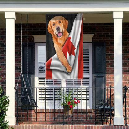 Canadian Dogs Golden Retriever Flag VTM1183TDH
