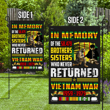 Brothers And Sisters Who Never Returned Vietnam War Flag MLH1758F