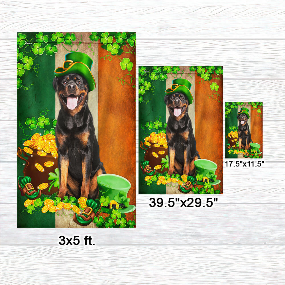 Rottweiler St. Patrick's Day Irish Flag TPT2664TNB