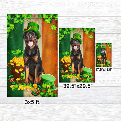 Rottweiler St. Patrick's Day Irish Flag TPT2664TNB